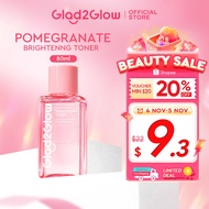 Glad2Glow Pomegranate Niacinamide Brightening Toner 80ml skincare face toner whitening/Exfoliating/C