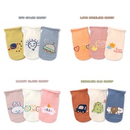 3pcs/lot Baby Cartoon Socks 2023 Non-slip Loose-mouth Trampoline Socks Cotton Cute