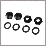 [M G L O] Rear Windshield Glass Strut Hardware Kit Fit for 92-95 Hatchback EG6 Black
