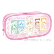 美少女戰士 Sailormoon 日版 長方形 PVC 筆袋 化妝袋 收納袋 內部五戰士 月野兔 (2022 情人節系列)【平行進口】