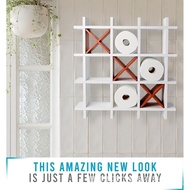 Wall-Mounted Storage Rack Wooden Shelf Small Ornaments Living Room Bedroom Wall Multi-Layer Decorati