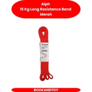 MERAH Long Resistance Band Red Alph 15 Kg Long Resistance Band Red