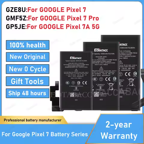 2025 Years 100% Original Replacement Battery GZE8U GMF5Z GP5JE For HTC Google Pixel 7 Pixel 7 pro 7A