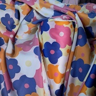 Satin silk patterned fabric | Premium silk satin fabric | Satin silk fabric with floral motif | Prem