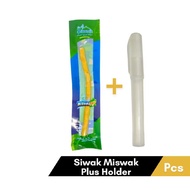 Siwak + Holder Sunnah Miswak White Siwak Wood and Black Siwak Olive Root