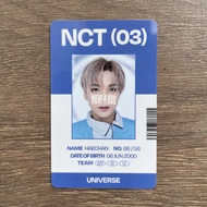 [ Ready ] pc Haechan id card Photocard photo set universe 3 NCT 2021 random official Md merch mercha