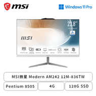 MSI微星 Modern AM242 12M-836TW(Pentium 8505/4G/128G SSD/W11P)