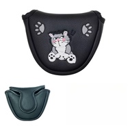 Premium Golf Cat Mallet Putter Headcover Magnetic  (Black) Universal Odyssey Ping Honma Bettinardi E