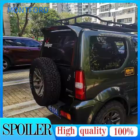For SUZUKI JIMNY Spoiler 2007-2017 SUZUKI JIMNY High Quality ABS Material Car Rear Wing Primer Color