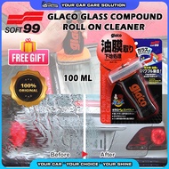 Original Soft 99 / Soft99 Glaco Glass Compound Roll On Cleaner Water Repellent For Front Windscreen 