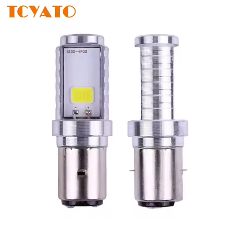 2-sided luminous motorcycle headlight bulb H6M H6 P15D LED signal light motorcycle high brightness l