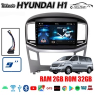 AO จอแอนดรอยตรงรุ่น ใช้สำหรับ HYUNDAI H1 2015 เวอร์ชั่น14.0เครื่องเล่นวิทยุ GPS Wifi บลูทูธ EQ 9 นิ้