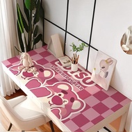 Strawberry Bear Desk Mat Desk Mat Children's Writing Desk Desk Mat Waterproof Anti-scalding pvc Tablecloth
