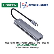 UGREEN CM219 USB-C 3.0 TO 4-PORT USB 3.0 HUB + USB-C 15CM (UG-CM219-70336)