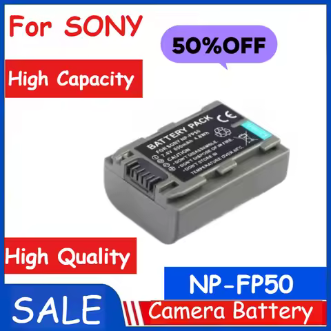 Camera Battery 7.2V 1150mAh NP-FP50 For SONY HC20 21 22 23 24 26 27 28 30 40 96 FP30 FP51 SR40 Brand