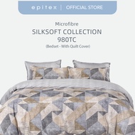 Epitex Silkysoft 980TC Microfiber Printed | Bed Set | Bedsheet | Cadar | Epinova (With Quilt Cover)