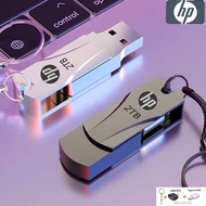 Pen Drive HP High Speed rotating USB Flash Drive 1TB 2TB 128GB 256GB 512GB USB3.0 PenDrive Mental Drive  Data Storage Jump Drive With Keychain