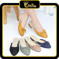 UPSIZE Hinata Shoes Jumbo Slip On Flat MulesWanita Large SizeBIG 41 42 43 44 45 Flat Mules Shoes Lat