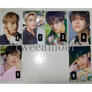 Photocard OFFICIAL NCT, SUGA BTS, SEVENTEEN