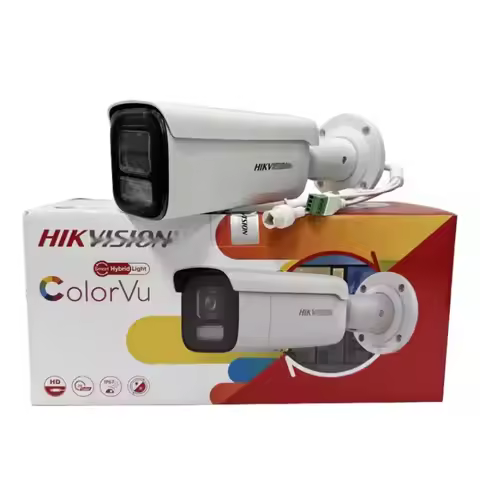 Hikvision 8 MP Smart Hybrid Light with ColorVu Motorized Varifocal Bullet Network Camera DS-2CD2687G