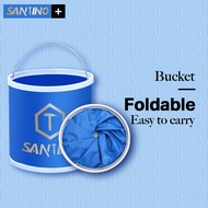 Portable Folding bucket （20L)Tong air besar simpan air Foldable bucket baldi bilik mandi Foldable pa