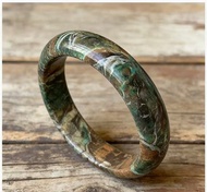 天然鳳凰石手鐲綠銅礦孔雀石鐲子禮盒