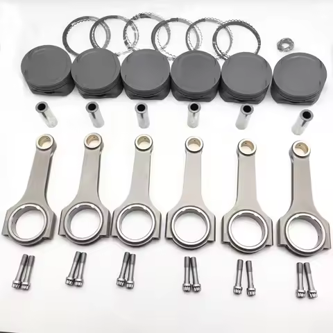 Hot Selling M104 Forged Piston and H-beam Forged Connecting Rods Kit for Mercedes M104 3.2L 90.05mm 