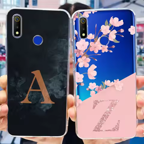 For Realme 3 3i 3Pro Case Realme C3 New Letters Cover Soft Silicone Phone Case For Realme 3 Pro Real