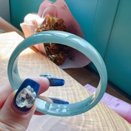 冰種藍水雪花棉翡翠手鐲 | 16圍 | 天然A貨翡翠 |  送禮