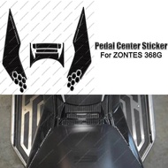 For Zontes 368G 368g Motorcycle Pedal Center Protection Sticker 3D Epoxy Resin Sticker