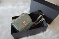 藍色Chanel mini trendy cc 22b