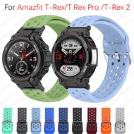 Silicone Watch Band For Huami Amazfit T-Rex 2 / T-Rex / T-Rex Pro smart watch Strap Bracelet