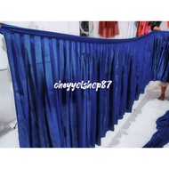 90cm high pleated table skirt table cloth decoration x 450cm long