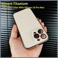 【With Logo】Desert Titanium AG Nano Acrylic Matte Phone Case iPhone 16 15 14 13 12 11 Pro Max Plus
