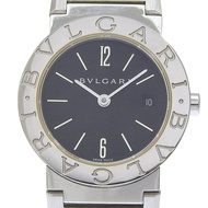 寶BVLGARI(BVLGARI) BB26SS 不鏽鋼銀色石英模擬顯示黑色錶盤 寶格麗 (BVLGARI) 女士腕錶 [二手]