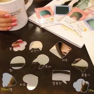 7.7 Cute Mobile Phone Mirror Sticker Portable Makeup Mirror Unique Mini Small Mirror Portable Mirror