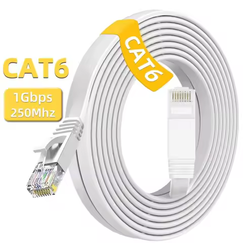 Cat6 Ethernet Cable Flat RJ45 Internet Network Cable 10M 15M 20M 30M 50M LAN Patch Cord for Router M