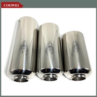【LWS MALL】 Exhaust Tip Muffler 63mm2.5 / 51mm2 Inlet Muffler Tip Exhaust Polished Stainless Steel Si