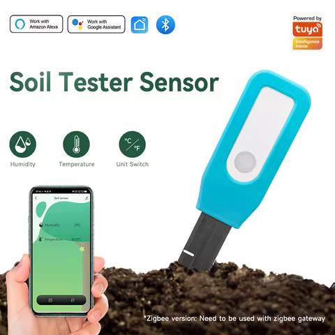 Tuya Bluetooth Smart Temperature and Humidity Sensor Soil Thermohygrometer Detection Smart Life Devi