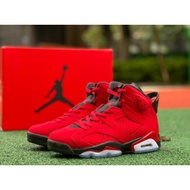 In stock 2023 Air Jordan 6 retro "gro" red cowhide running shoes MEN AJ6 basketball shoes ct8529-600