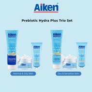 AIKEN Prebiotic Hydra Plus Trio Set | Deep Cleansing | Hydrating | Sunscreen SPF50 PA+++