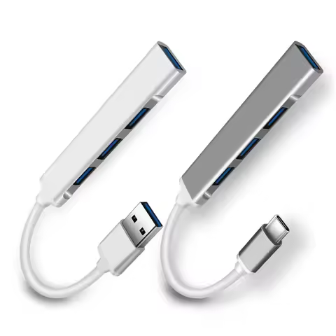 Hot USB 3.0/3.1 Type-C Hub Dock, 4-Port OTG Splitter Adapter USB2.0 Compatible for Xiaomi Huawei Len