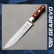 F. Herder 7 inch Chef/Kitchen/Meat Knife Classic Design with Brass Bolster and Bubinga Wood Handle (4259R18,00)