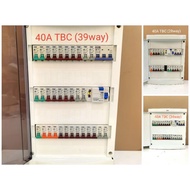 TBC /UMS /MIX DB 40A/63A 3-PHASE Three Phase MCB Box Full Set PVC DB Box Complete Set [2 Rows and 3 