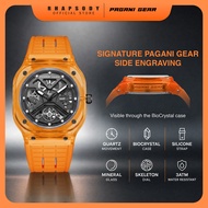 Pagani Gear  Jam Tangan Lelaki Men's Rubber Quartz Watch PG-G2001