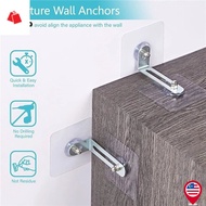 BK-Self-adhesive Punch-free Cabinet Corner Support Bracket/ Household Child Safety Furniture Anti-ov