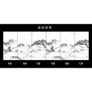 Living Room Solid Wood Background Wall TV 900x1800 Grid Marble Light Luxury Modern Suspended Slate T