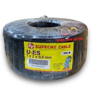 (Per Meter) Drop Wire Dropwire Telephone Cable SUPREME Telephone 1x2x0.6mm U-ES Copper
