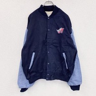 90年代洛杉磯天使隊復古牛仔夾克，藏藍色，XL碼