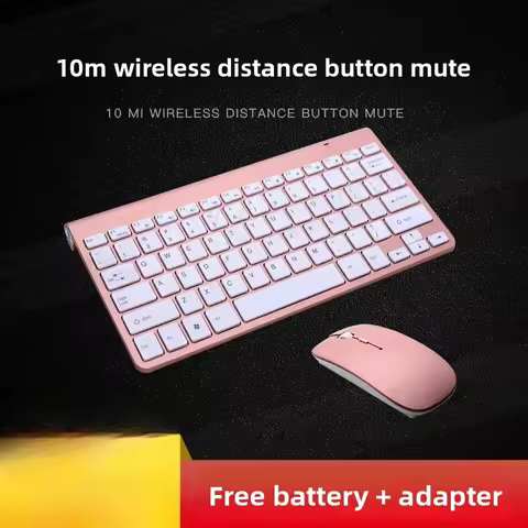 Wireless Keyboard and Mouse Protable Mini Keyboard Mouse Combo Set For Notebook Laptop Mac Desktop P
